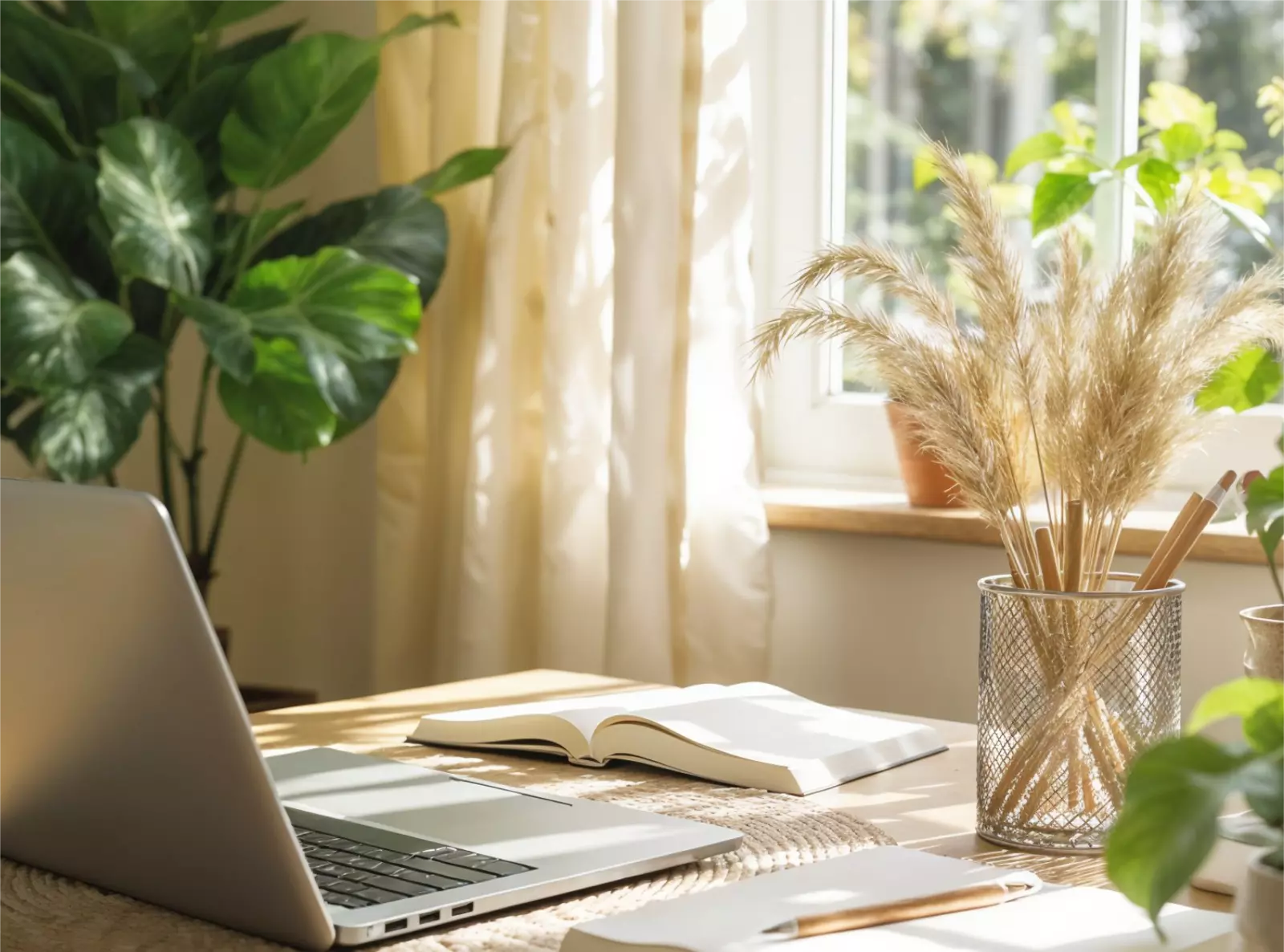Sunlit workspace
